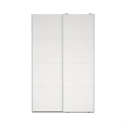 Bergamo garderobeskab med hvide låger